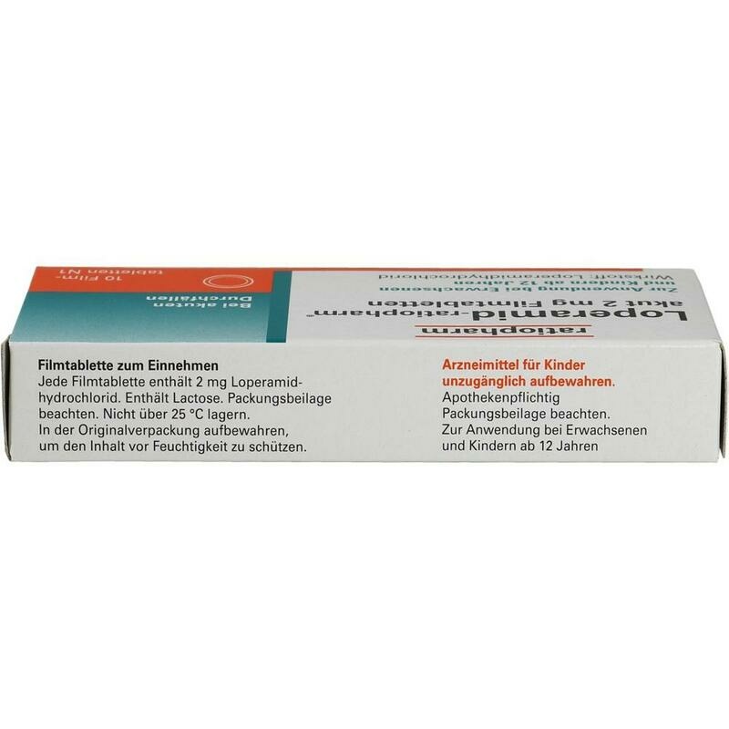 LOPERAMID-ratiopharm akut 2 mg Filmtabletten