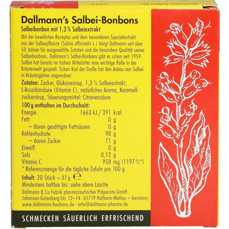 DALLMANN'S Salbei Bonbons m.Vit.C.