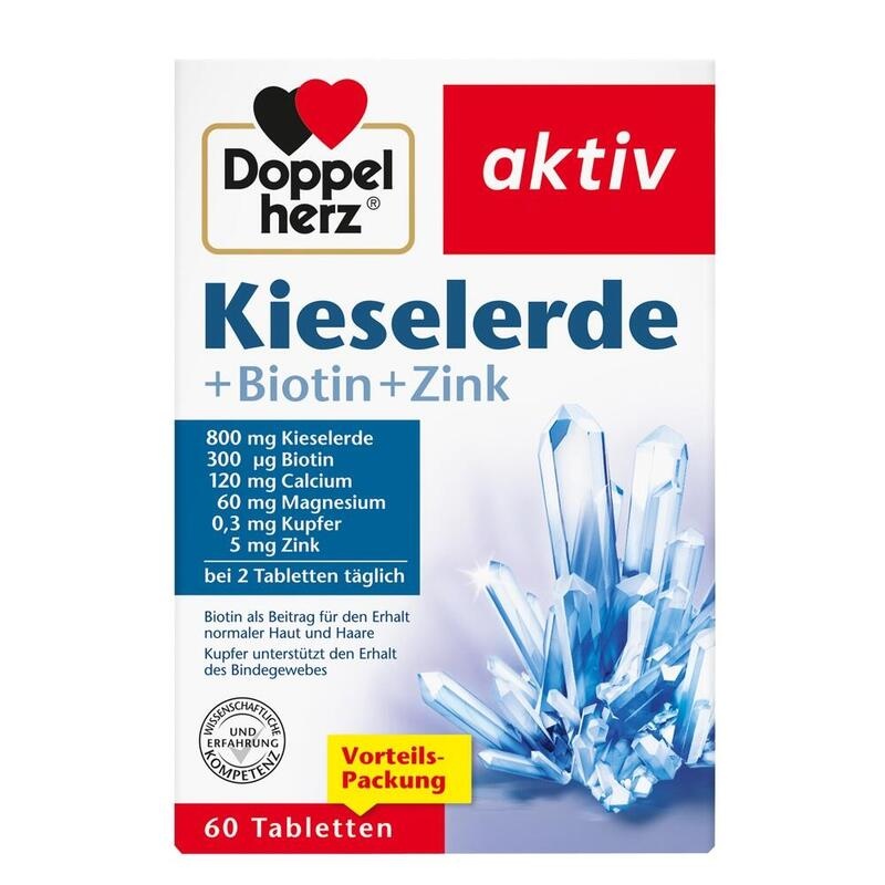 DOPPELHERZ Kieselerde+Biotin+Zink Tabletten