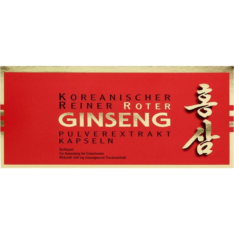 KOREANISCHER Reiner Roter Ginseng Pulverextr.Kaps.