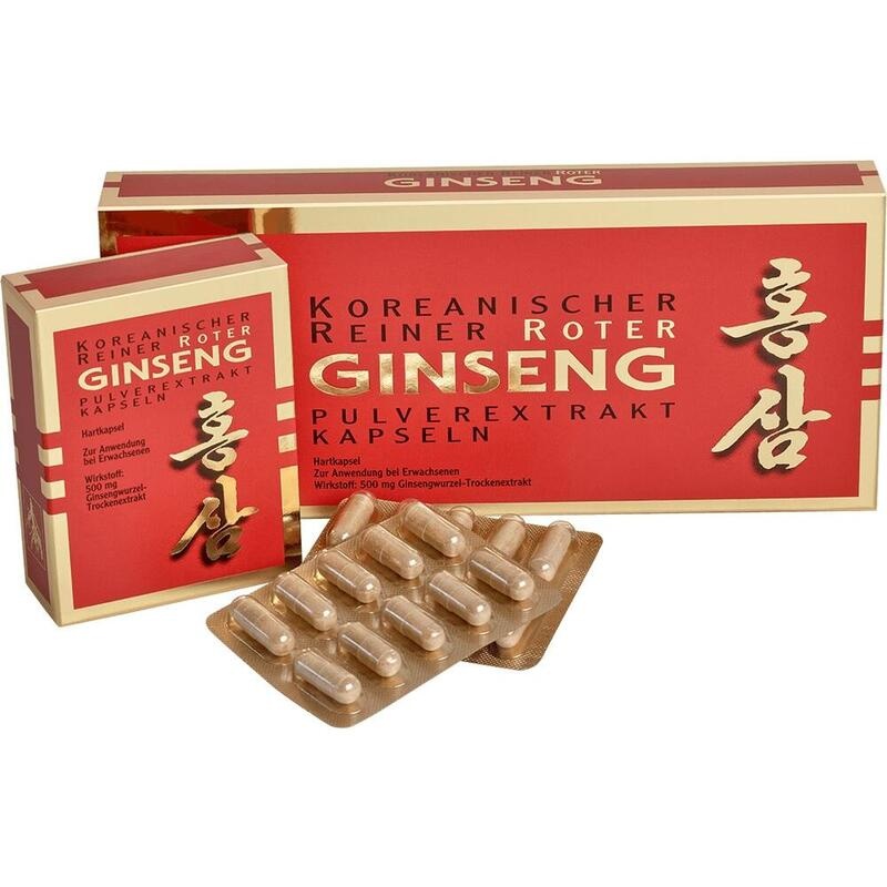 KOREANISCHER Reiner Roter Ginseng Pulverextr.Kaps.
