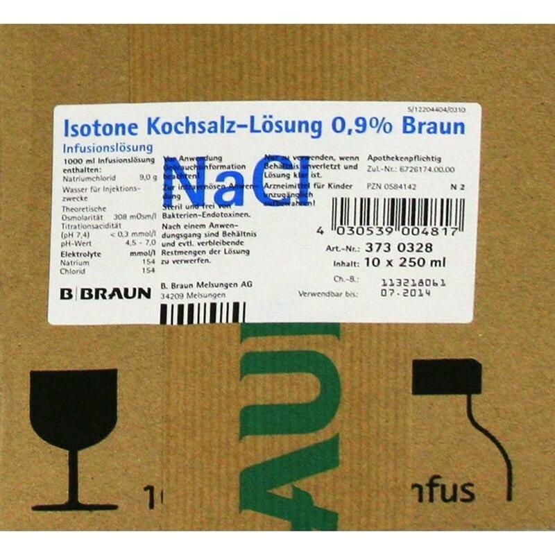 KOCHSALZLÖSUNG 0,9% Glasfl.