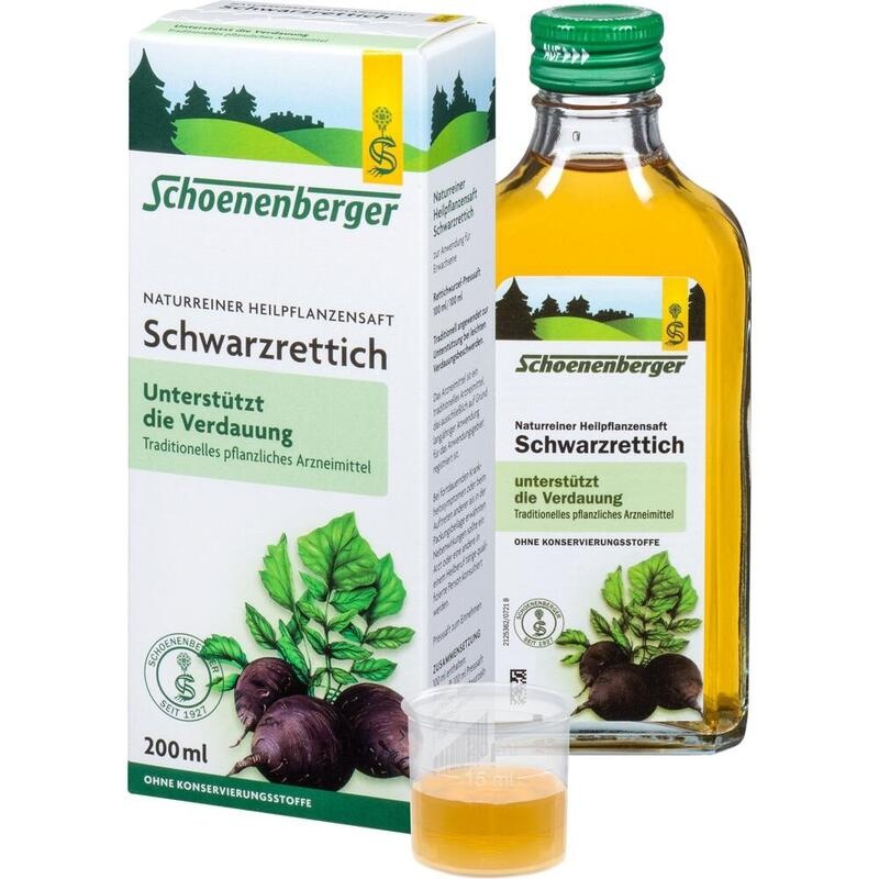SCHWARZRETTICH Schoenenberger Heilpflanzensäfte