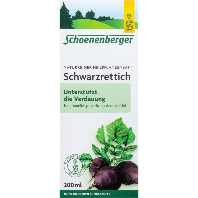 SCHWARZRETTICH Schoenenberger Heilpflanzensäfte