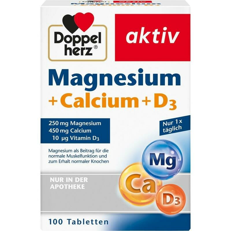 DOPPELHERZ Magnesium+Calcium+D3 Tabletten