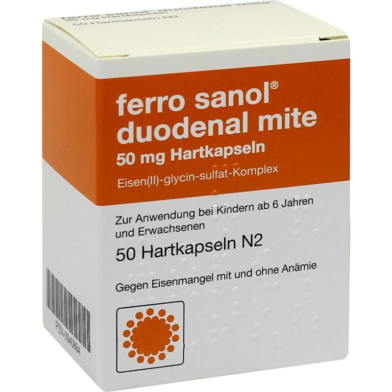 FERRO SANOL duodenal mite 50 mg magensaftr.Hartk.