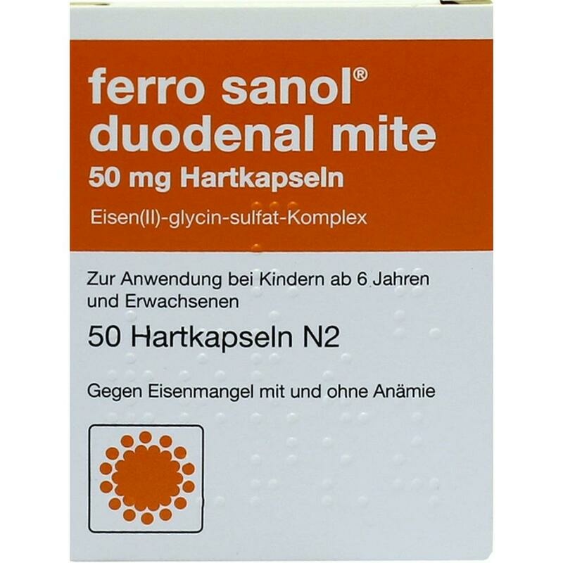 FERRO SANOL duodenal mite 50 mg magensaftr.Hartk.