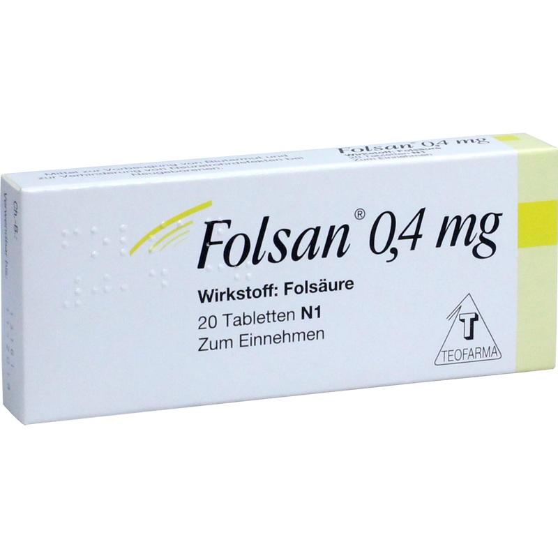 FOLSAN 0,4 mg Tabletten