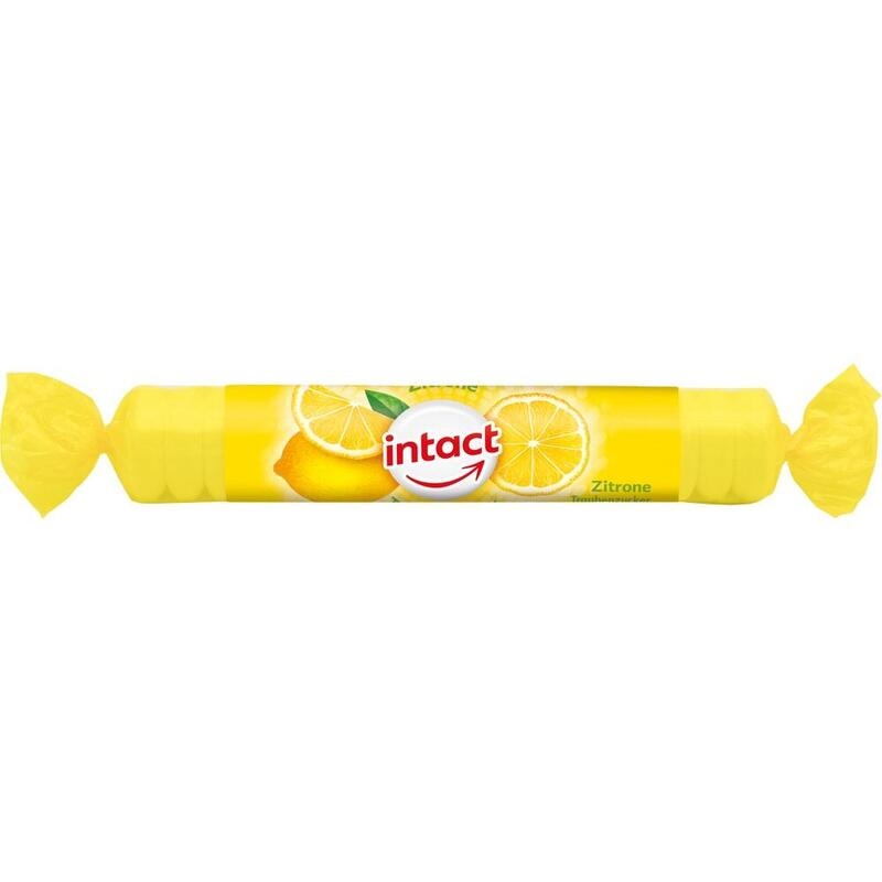 INTACT Traubenzucker Rolle Zitrone