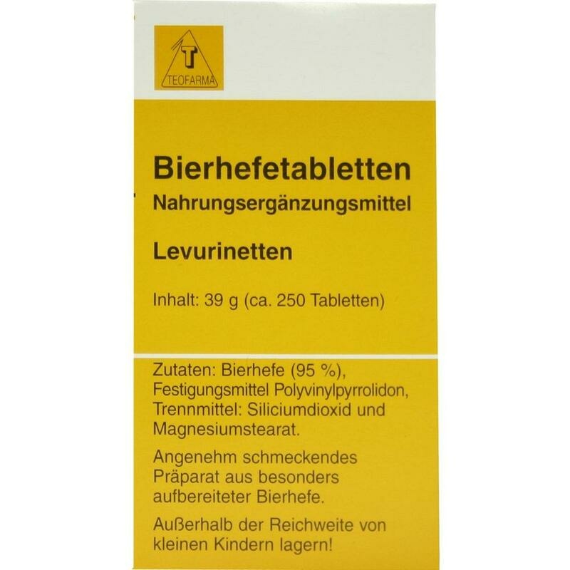 BIERHEFE TABLETTEN Levurinetten