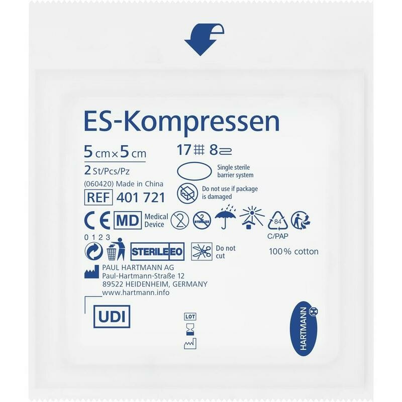 ES-KOMPRESSEN steril 5x5 cm 8fach
