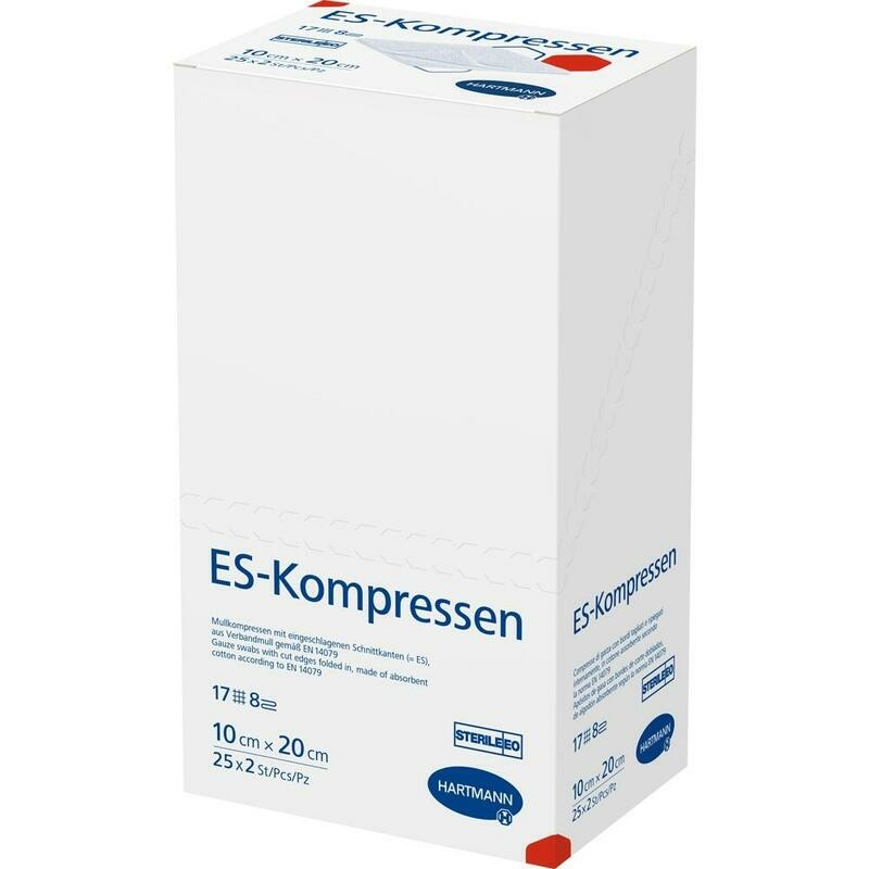 ES-KOMPRESSEN steril 10x20 cm 8fach