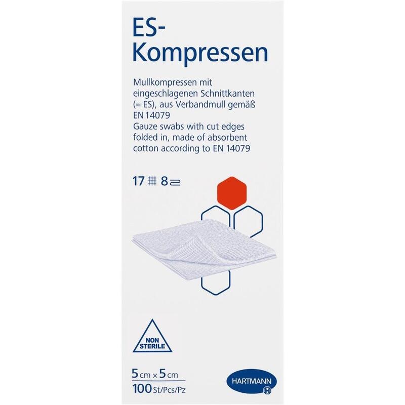 ES-KOMPRESSEN unsteril 5x5 cm 8fach