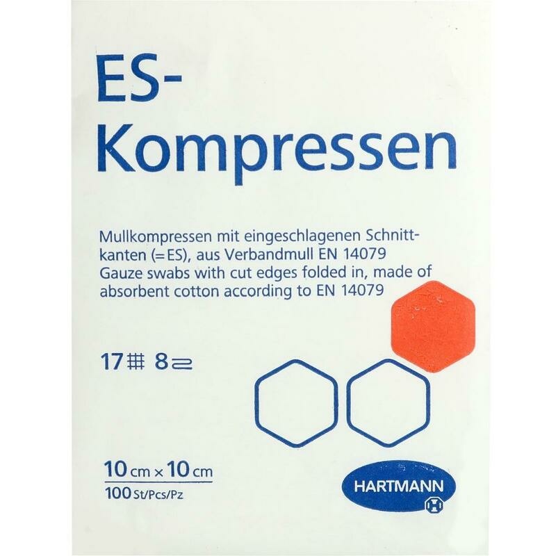 ES-KOMPRESSEN unsteril 10x10 cm 8fach