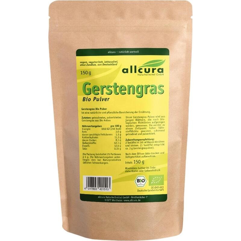 GERSTENGRAS PULVER kontrol.biologischer Anbau