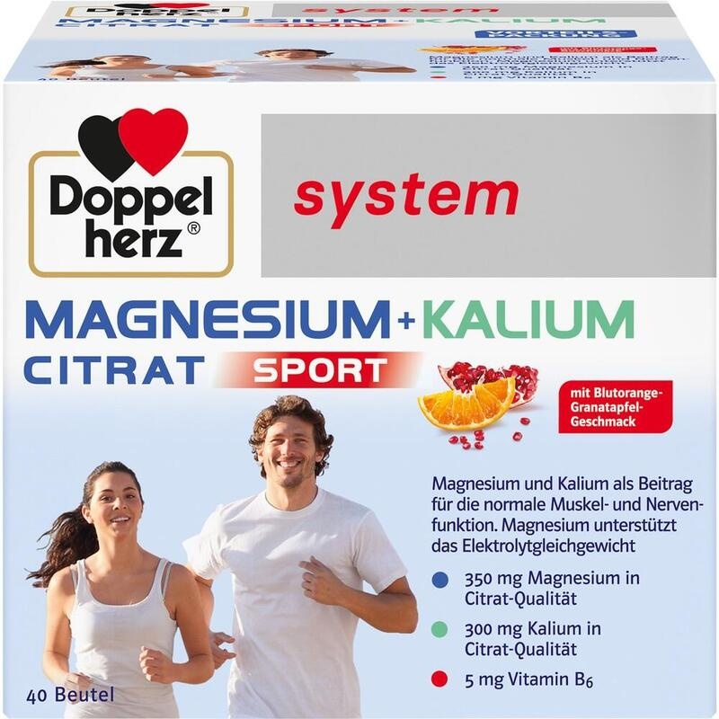 DOPPELHERZ Magnesium+Kalium Citrat system Granulat