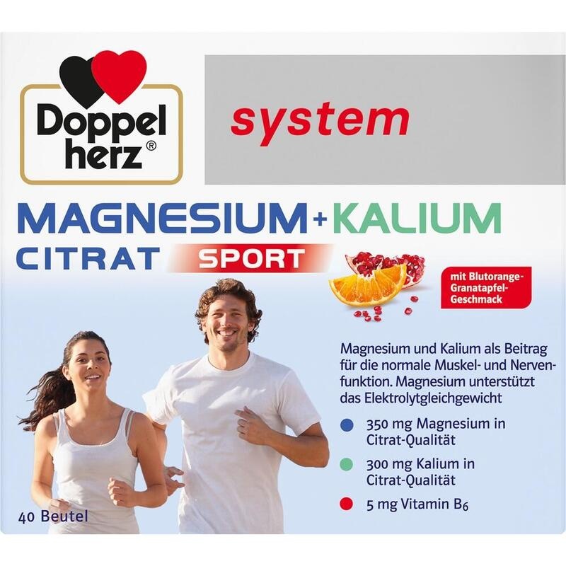DOPPELHERZ Magnesium+Kalium Citrat system Granulat