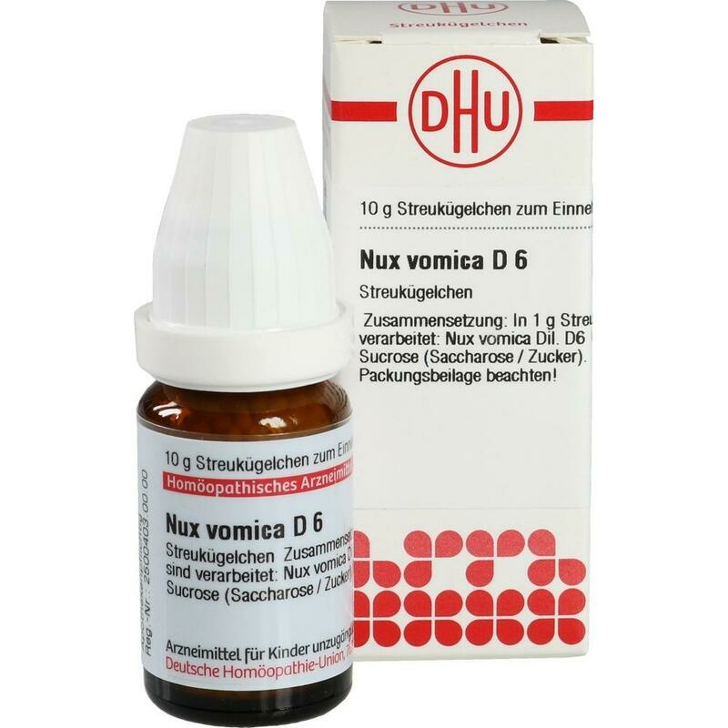 NUX VOMICA D 6 Globuli