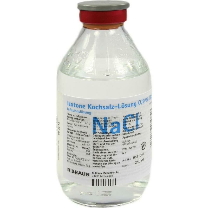 KOCHSALZLÖSUNG 0,9% Glasfl.