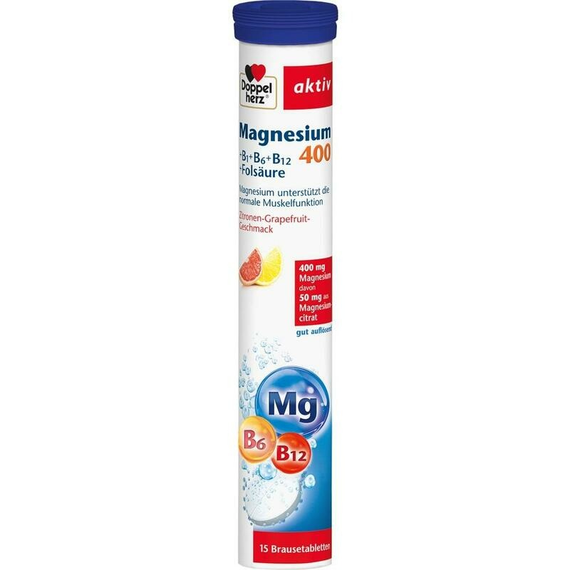 DOPPELHERZ Magnesium 400+B1+B6+B12+Folsäure BTA