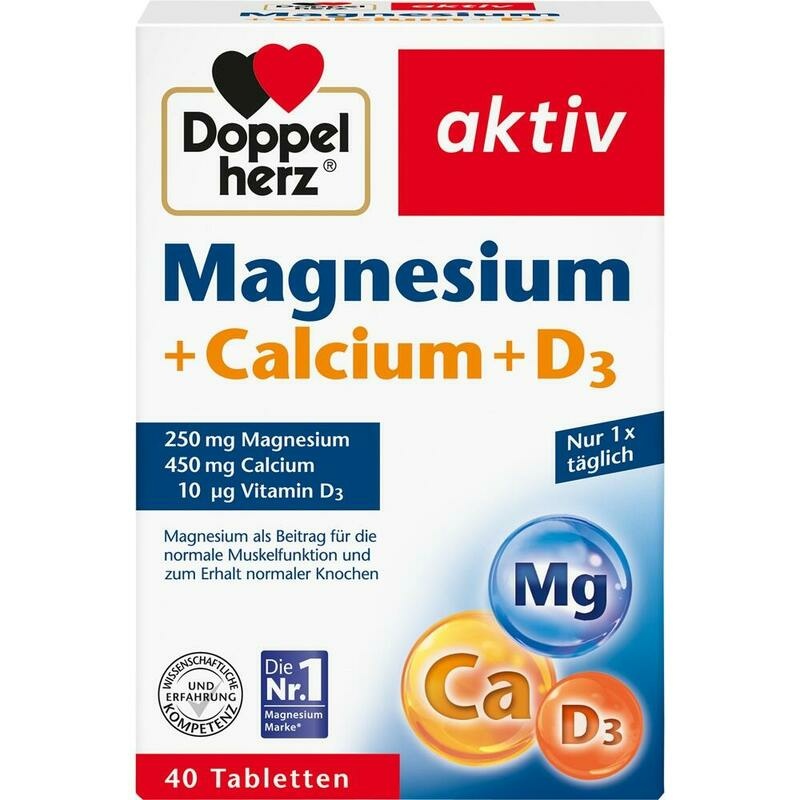 DOPPELHERZ Magnesium+Calcium+D3 Tabletten