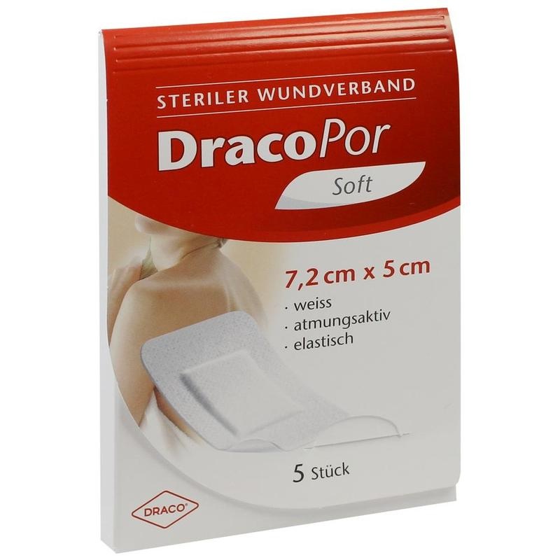 DRACOPOR Wundverband 5x7,2 cm steril