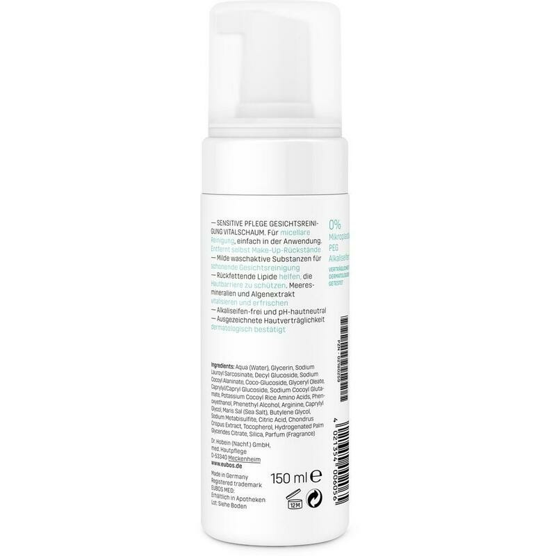 EUBOS SENSITIVE Pflege Vitalschaum Gesichtsreinig.