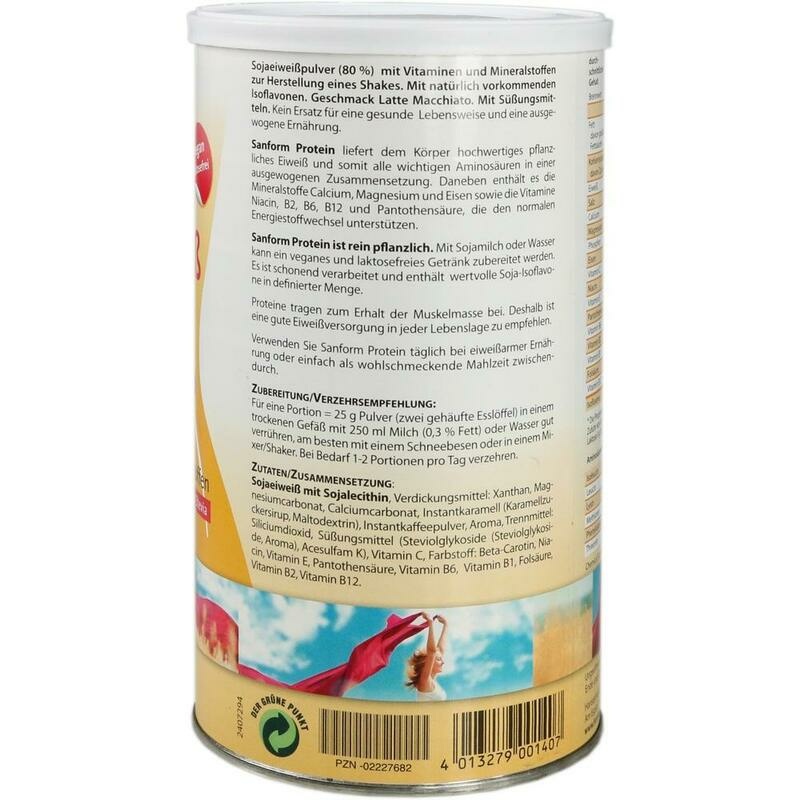 SANFORM Protein Latte Macchiato Pulver