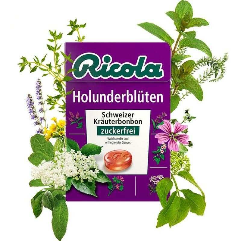 RICOLA o.Z.Box Holunderblüten Bonbons