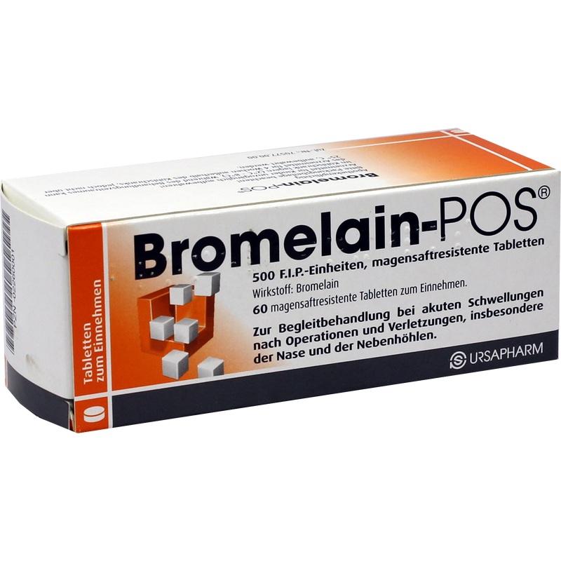 BROMELAIN POS magensaftresistente Tabletten
