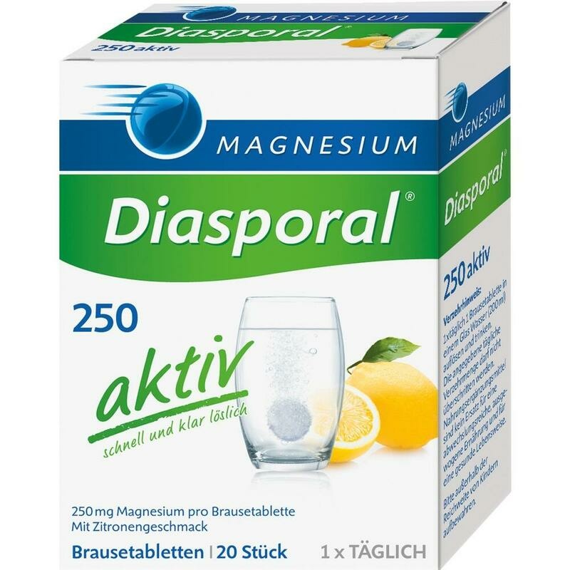 MAGNESIUM DIASPORAL 250 aktiv Brausetabletten
