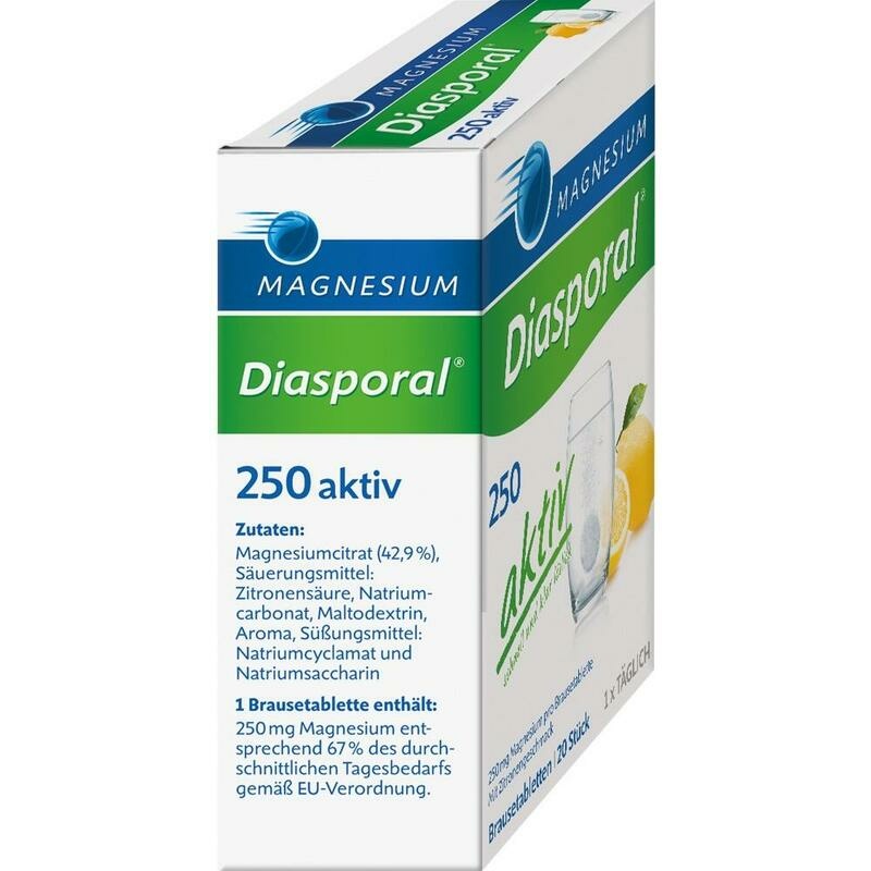 MAGNESIUM DIASPORAL 250 aktiv Brausetabletten