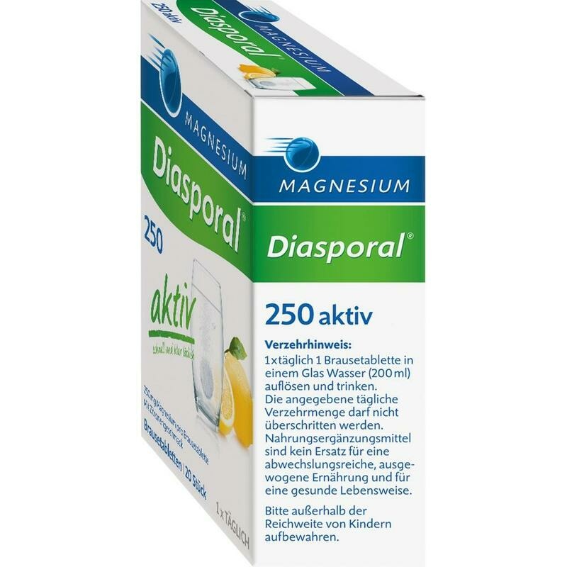 MAGNESIUM DIASPORAL 250 aktiv Brausetabletten