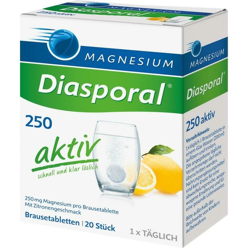 MAGNESIUM DIASPORAL 250 aktiv Brausetabletten