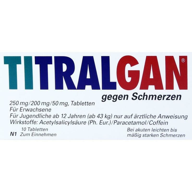 TITRALGAN Tabletten gegen Schmerzen