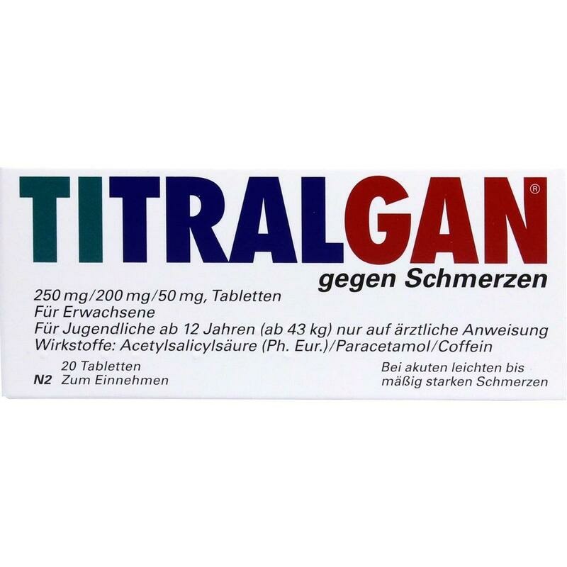 TITRALGAN Tabletten gegen Schmerzen