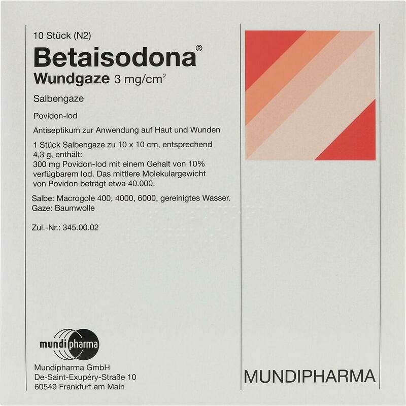 BETAISODONA Wundgaze 10x10 cm