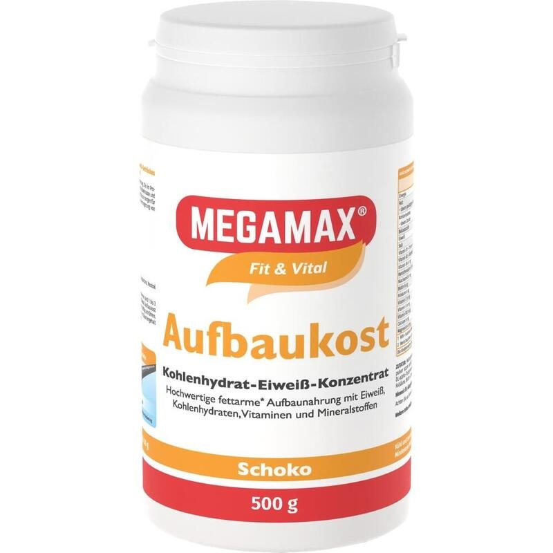 MEGAMAX Aufbaukost Schoko Pulver