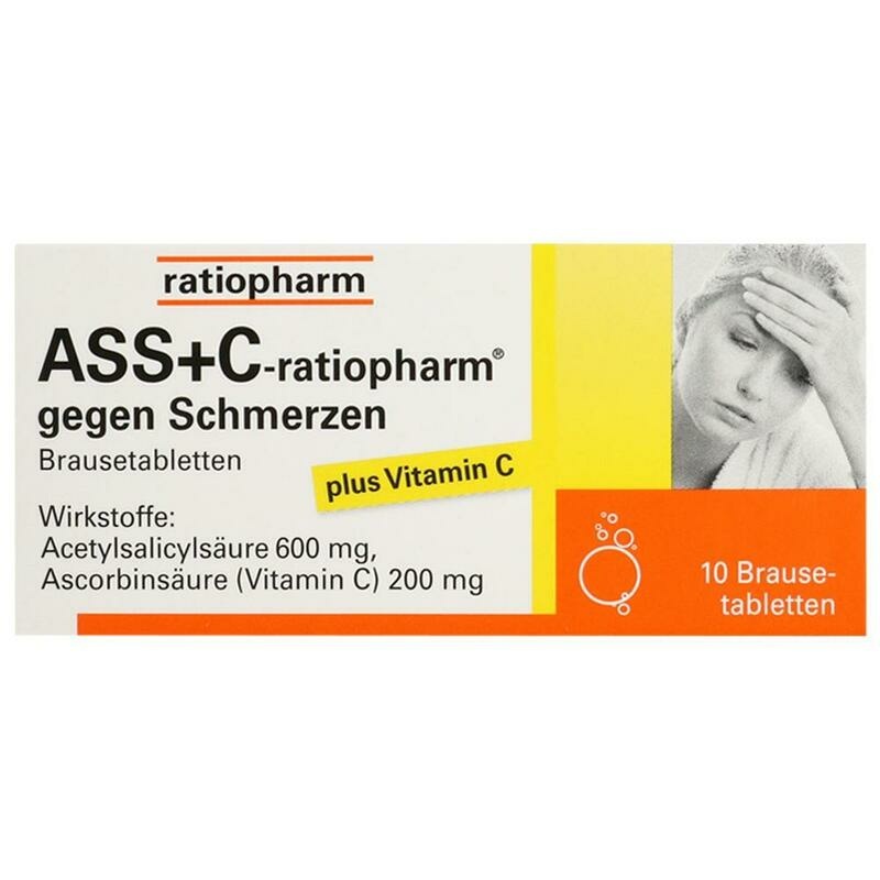 ASS + C-ratiopharm gegen Schmerzen Brausetabletten