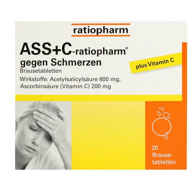 ASS + C-ratiopharm gegen Schmerzen Brausetabletten
