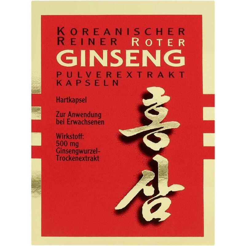 KOREANISCHER Reiner Roter Ginseng Pulverextr.Kaps.