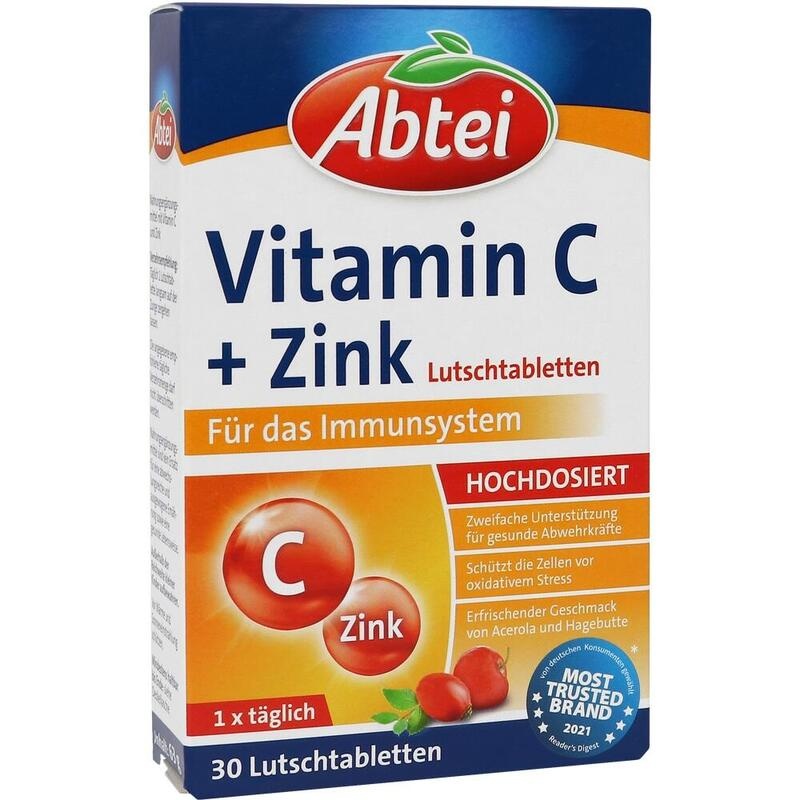 ABTEI Vitamin C plus Zink Lutschtabletten