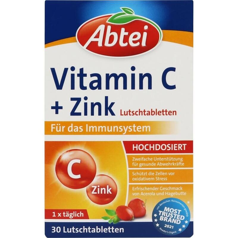 ABTEI Vitamin C plus Zink Lutschtabletten