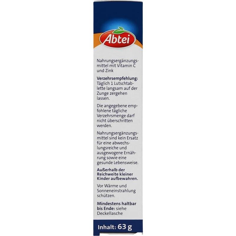 ABTEI Vitamin C plus Zink Lutschtabletten