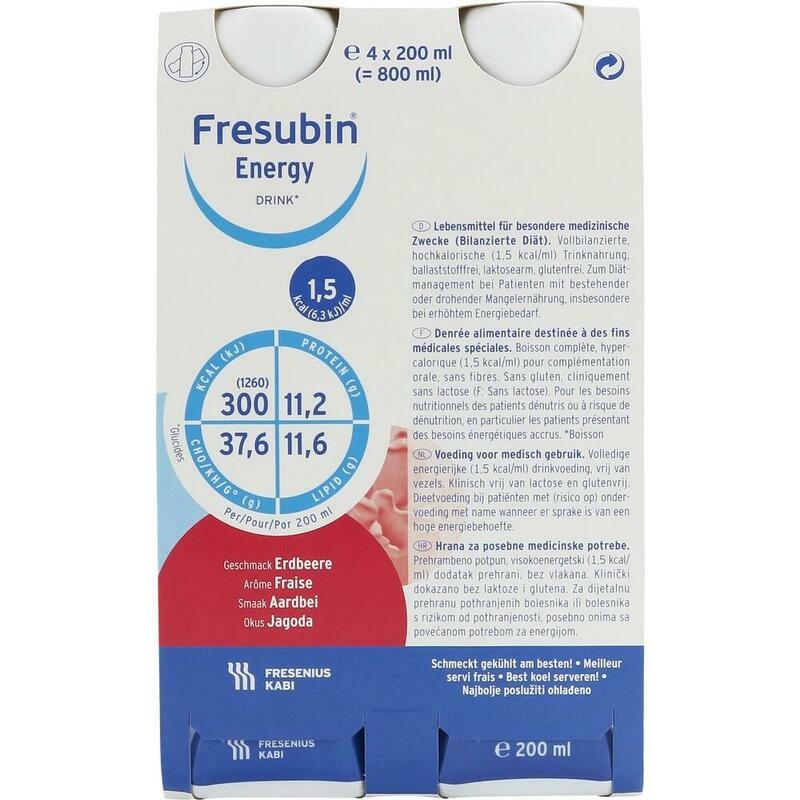 FRESUBIN ENERGY DRINK Erdbeere Trinkflasche