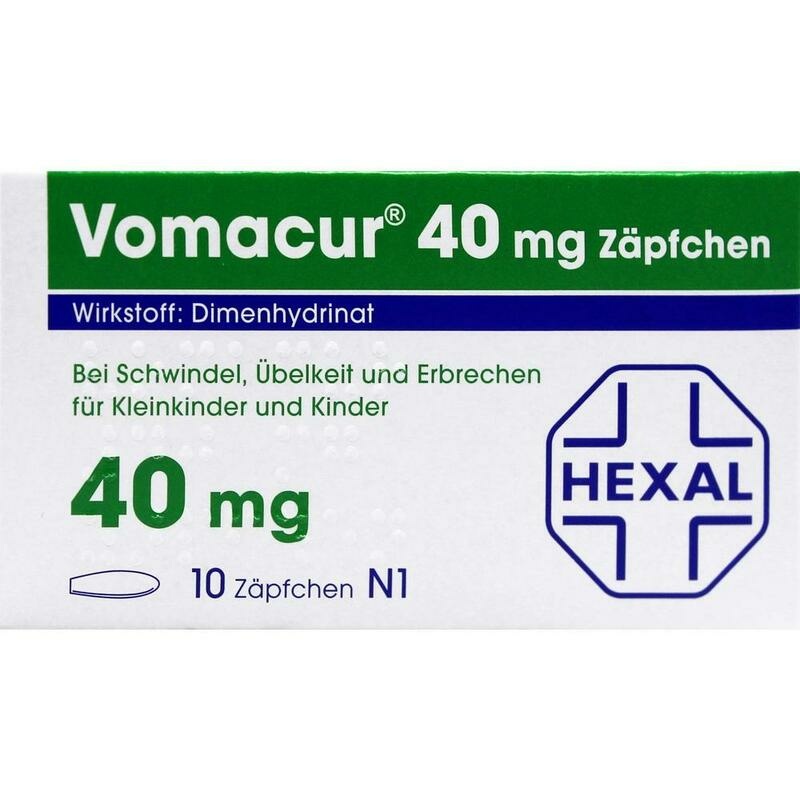 VOMACUR 40 Suppositorien