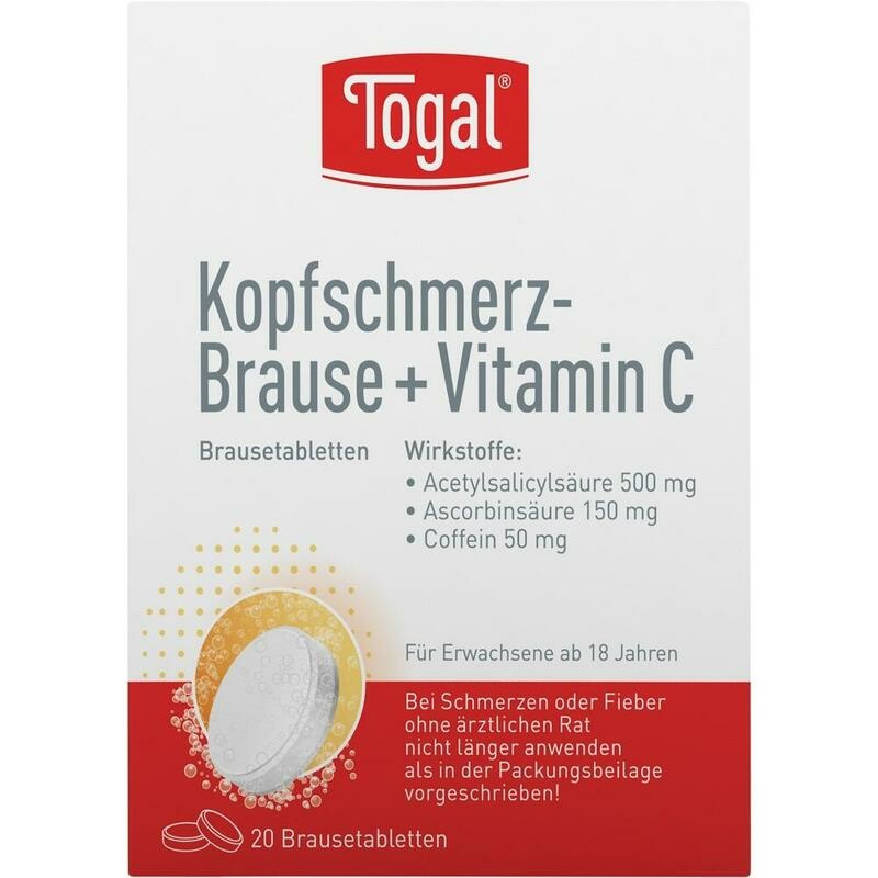 TOGAL Kopfschmerz-Brause + Vit.C Brausetabletten