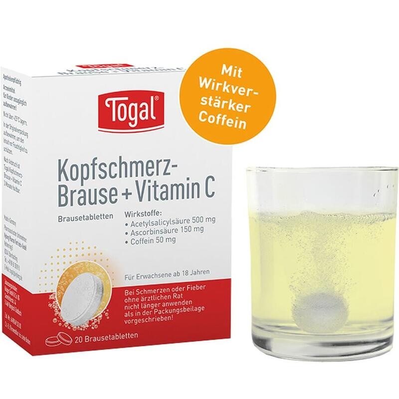 TOGAL Kopfschmerz-Brause + Vit.C Brausetabletten