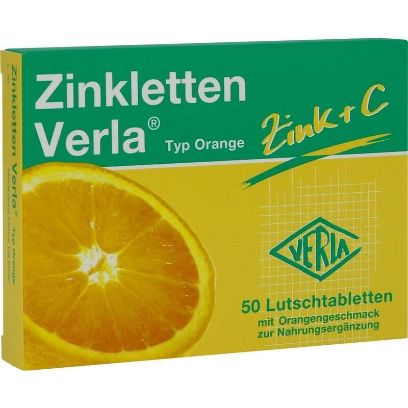 ZINKLETTEN Verla Orange Lutschtabletten