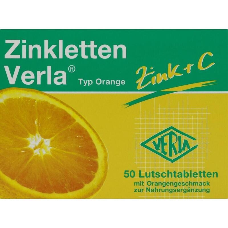 ZINKLETTEN Verla Orange Lutschtabletten